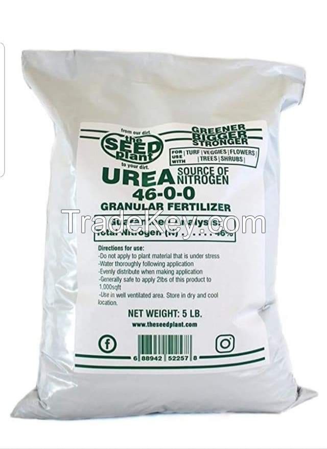 Urea 46% Nitrogen fertilizer / Prilled / Granular