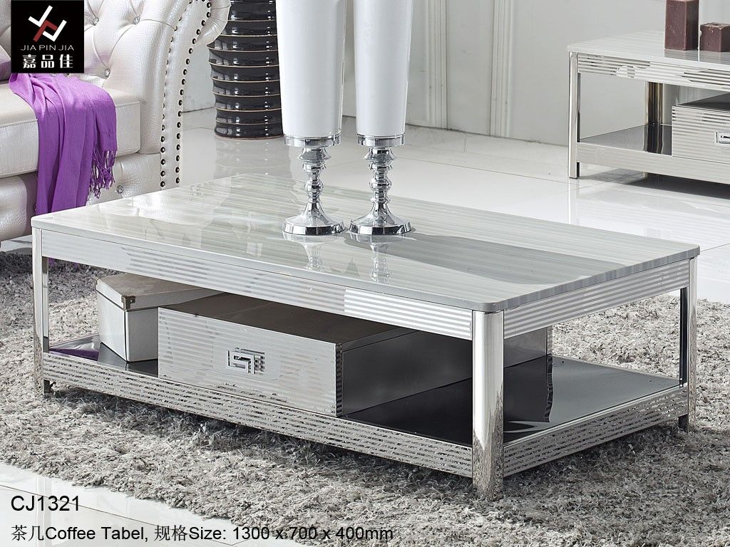 Modern Deluxe Stainless Steel Coffee Table [CJ1060]