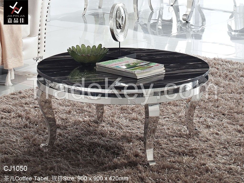 Modern Stainless Steel Coffee Table