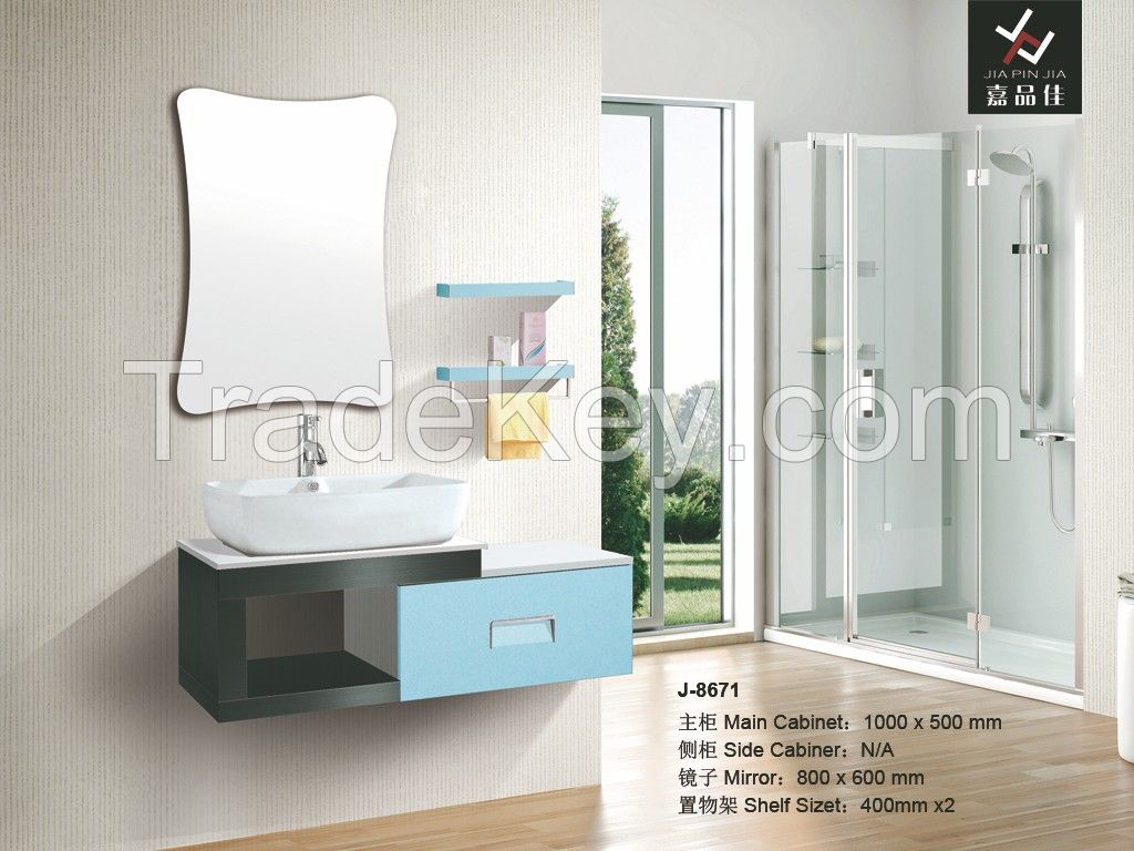 Modern Stainless Steel Bathroom Vanity [J-8618]