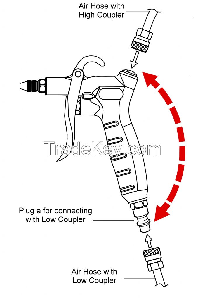 3 PCS Deluxe Blow Gun Kit