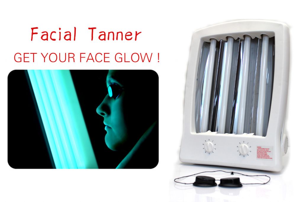 NEW Facial Tanning Sun Solarium Lamp UV Goggles FACE TANNER UVTAN Skin Bronzer