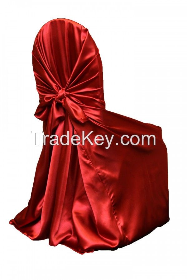 Universal satin chair cover