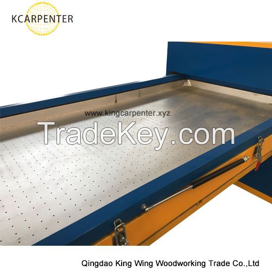 Vacuum membrane pvc wood veneer press machine