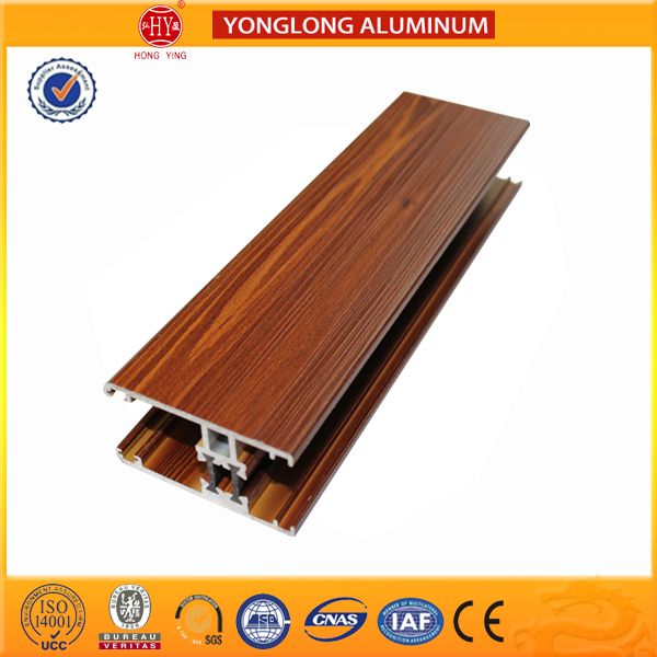 High Quality Wood Finished Aluminum Profile for Sliding Windows