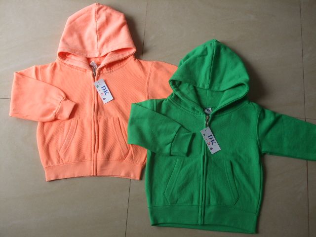 DK KIDS, garment dye zip open hood