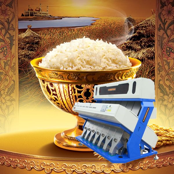 Best sell newest model high output 448 Channels 7 Chutes Vision CCD optical Color sorter machine