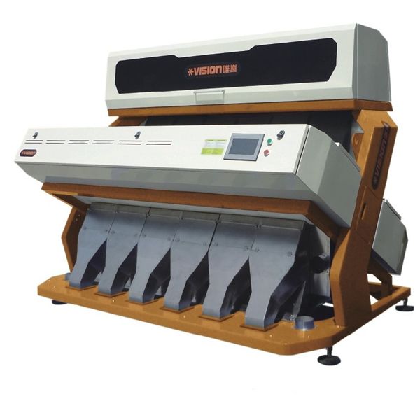 Best sell high output 384 Channels 6Chutes Vision Coffee beans LED CCD optical Color sorter machine