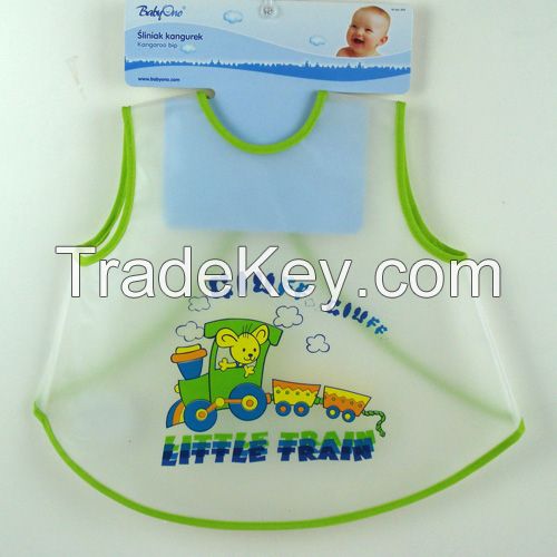 Cheap plain easy washing peva bib