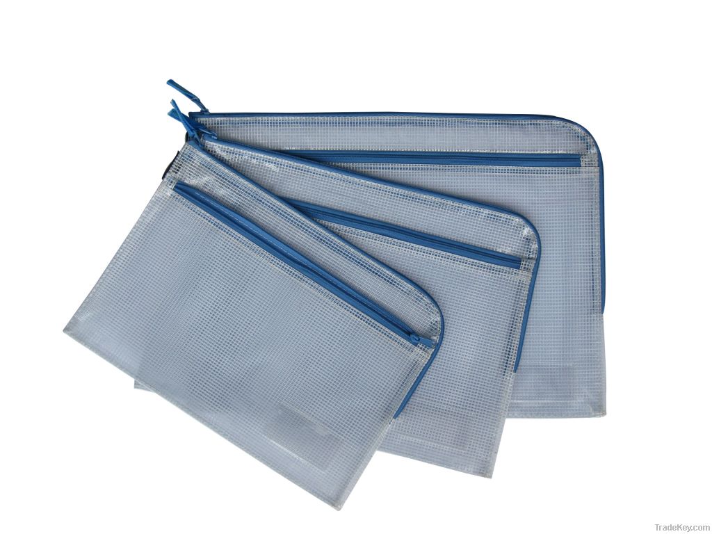 Double zipper 7-shape zipper bag