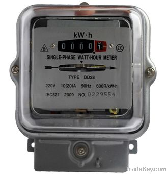 Single Phase Mechnical Energy Meter DD28