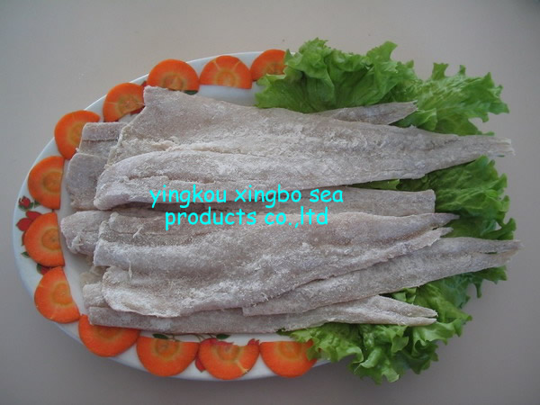 Dried salted alaska pollock fillets&lt;apo&gt;, boneless skinless