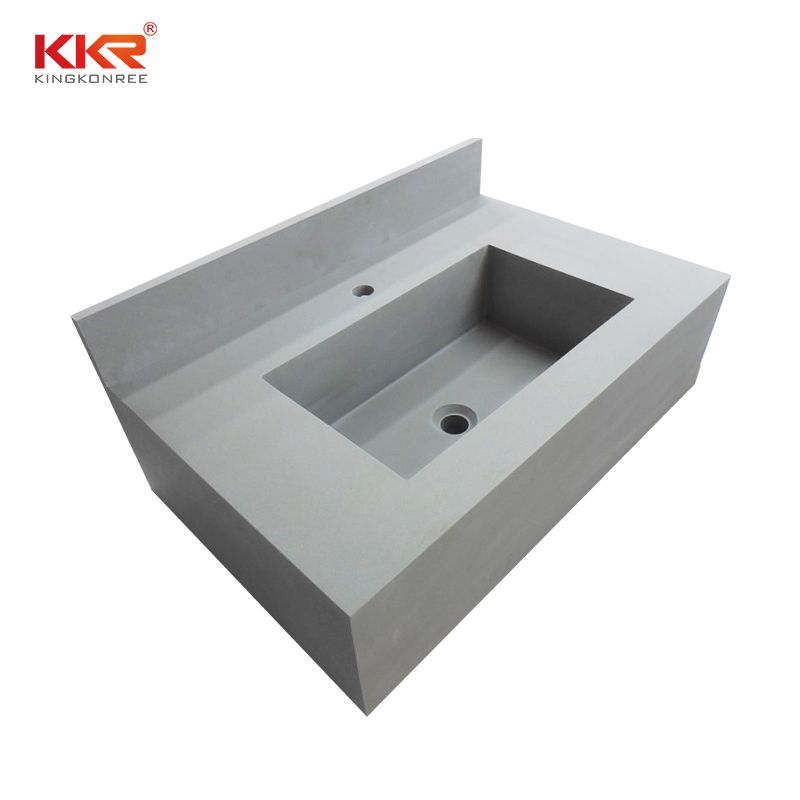 KKR artificial stone white matte marble pedicure sink