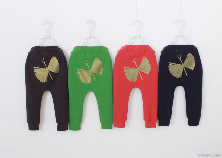 2014 New product in spring Pure cuttom Childrens Harem pants