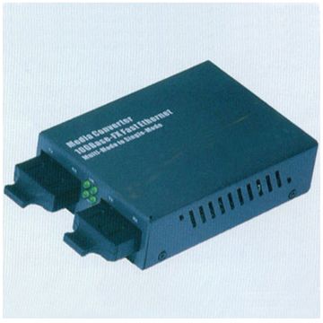 media converter / external power supply for a two-fiber optical transceivers