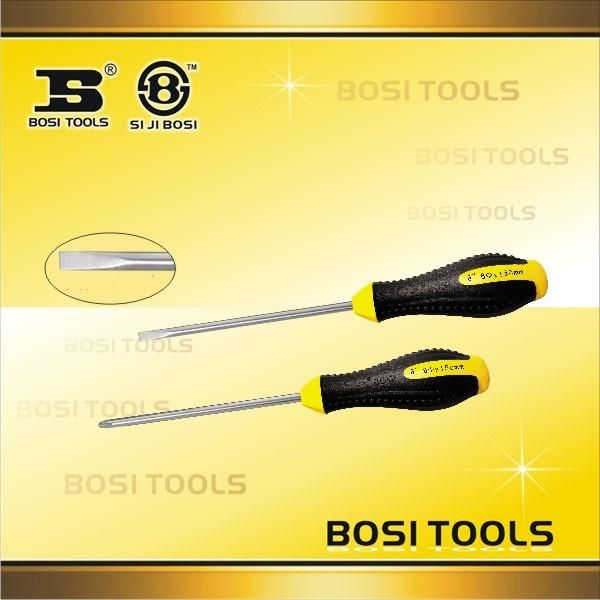 Rubber handle screwdriver