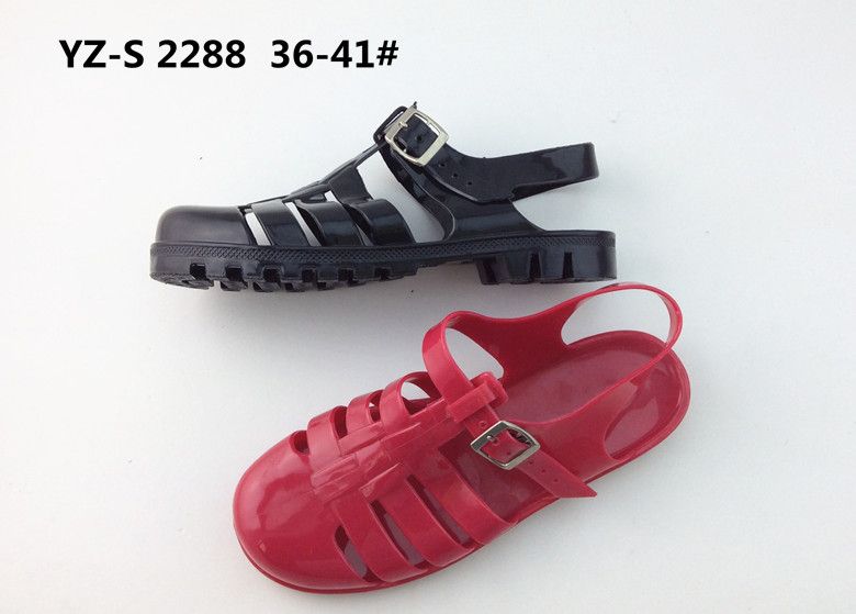 Classical Ladies' PVC Jelly Bean Sandals