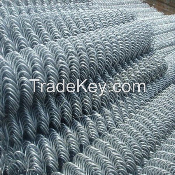 Galvanized Chain Mesh Fencing/Galvanized Steel Fence 