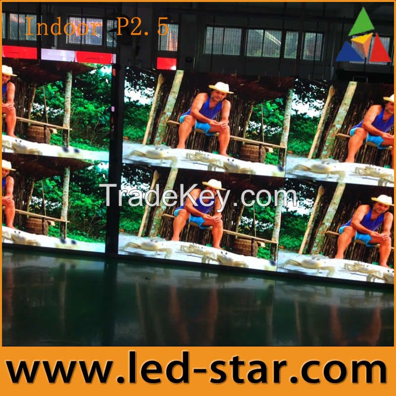 Perfect working Hi-tech small pixel P2.5 indoor LED display