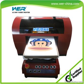 A3 digital flatbed printer digital t-shirt printer