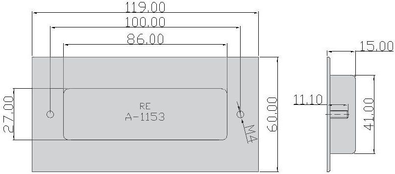 Flush pull handles for mechanical