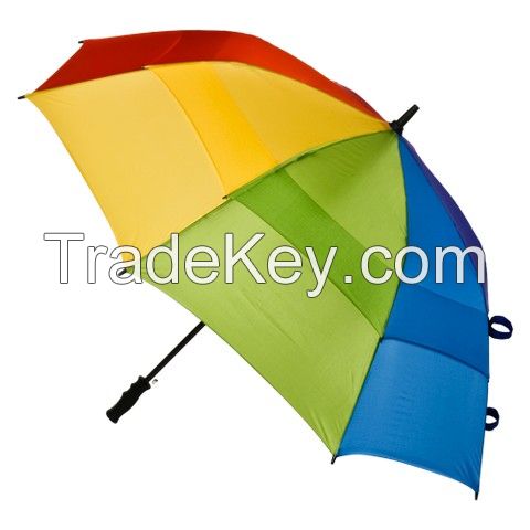 Strom-beater Wooden umbrella with double fabric  