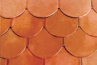 Fish-scale Copper Roofing Tile