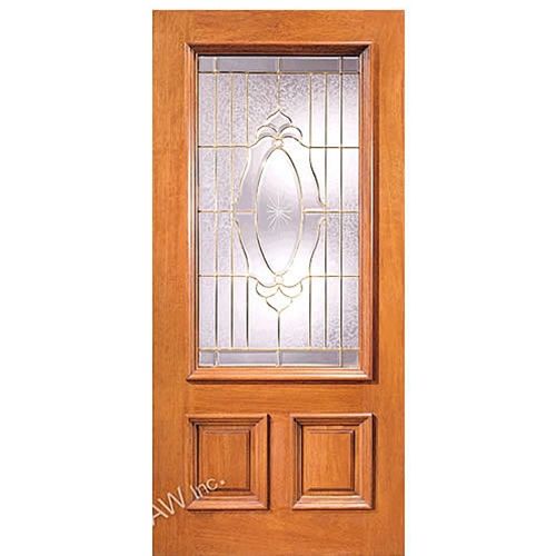 Glass insert solid wood door, manufacturer price