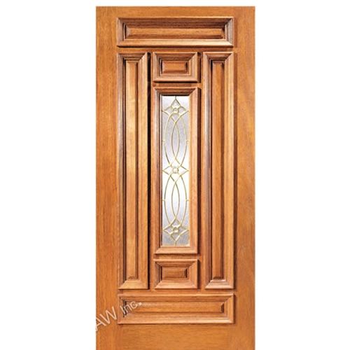 Glass insert solid wood door, manufacturer price