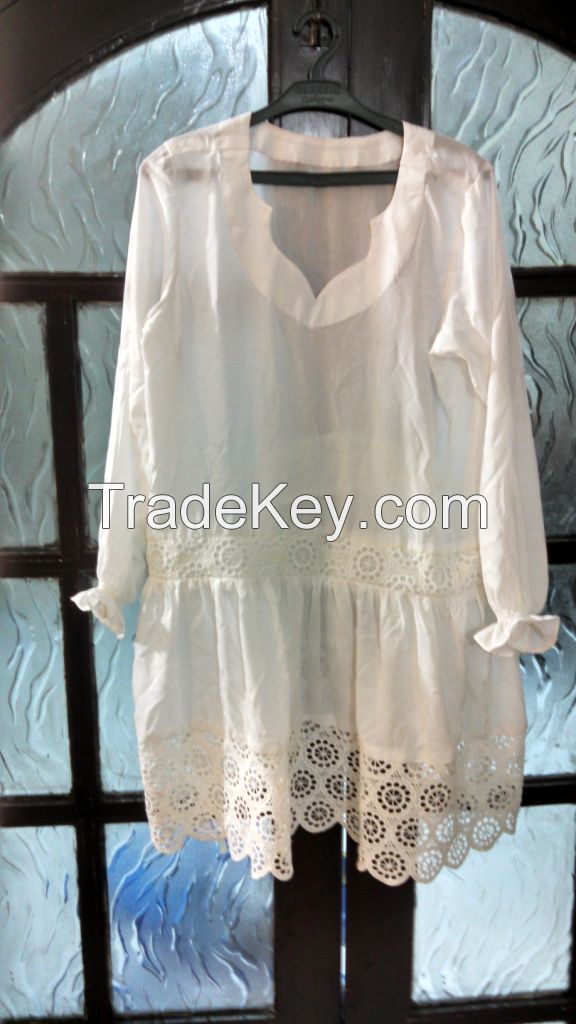 OEM Linen Loose Top with Tassel