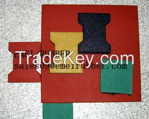 Outdoor pathway/walkway rubber floor tile