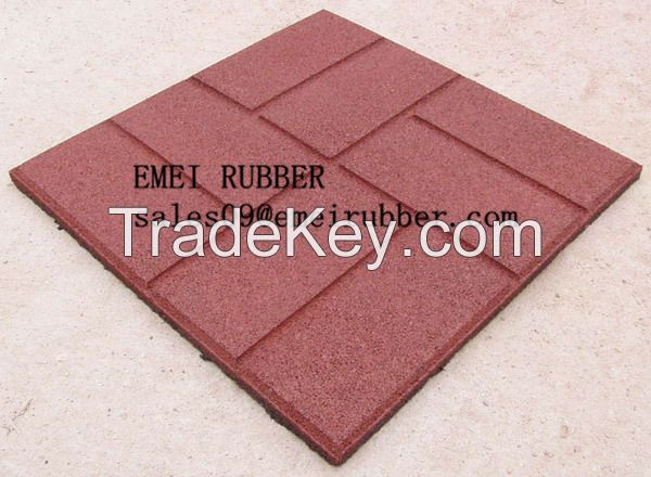 Outdoor Waterproof Rubber Flooring