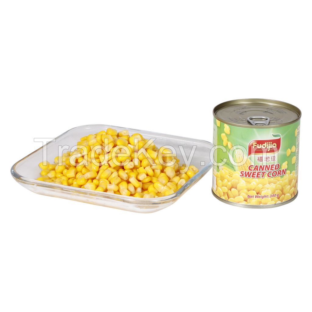 Canned Fresh Sweet Corn 425g in Easy Open Lid Hot Selling Canned Food From China