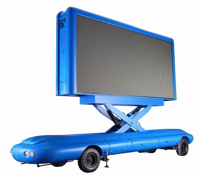 Outdoor Advertising Mobile LED Trailer 