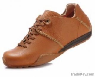 Men&#039;s shoe Full grain leather material &amp;Gum rubber outsole YZS-DM48-BR