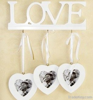 Love Combination Creative Photo Wall Heart to Heart Wooden Photo Frame