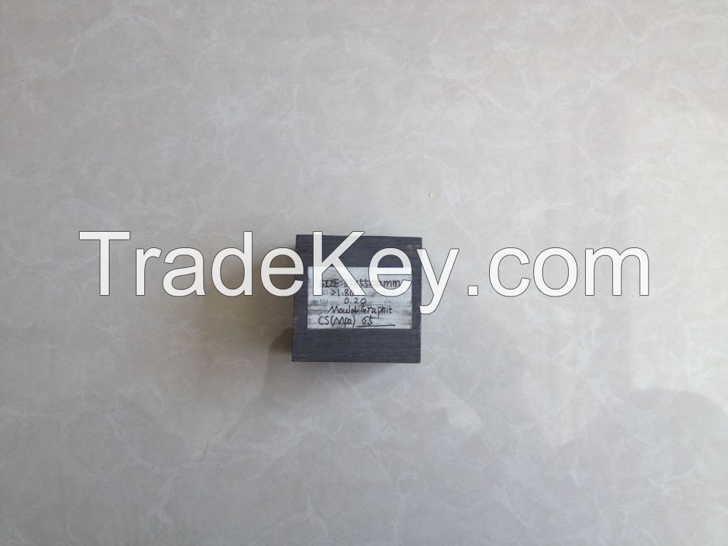 Medium Grain Graphite Blocks 55*55*42mm Isostatic graphite block