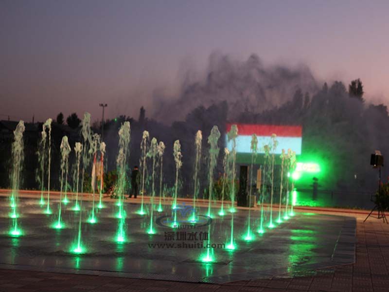 Square Dry Musical Fountain