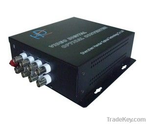 8 Channel  optical video converter cctv product