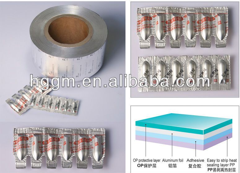 Pharmaceutical blister aluminum foil thick aluminum foil