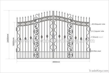 wrought iron cheap garden gates/ gate designs