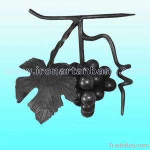 wrought steel railing parts/balcony designs gate parts/iron grapes