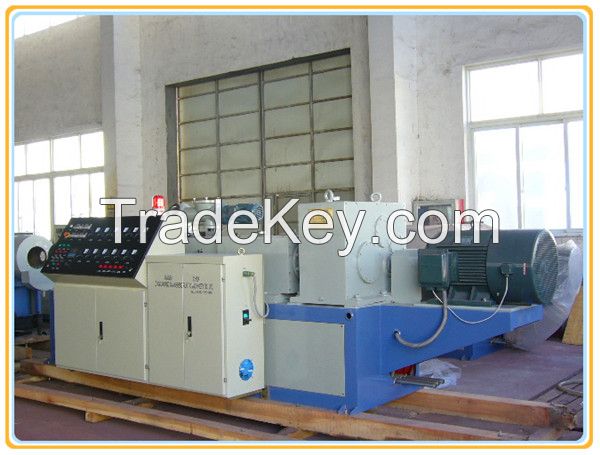 Conical twin-screw plastic extruder