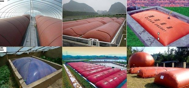 Soft digester/plastic anaerobic fermentation/biogas holding bags