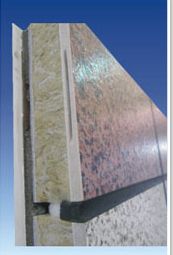 Rock wool sandwich composite panel