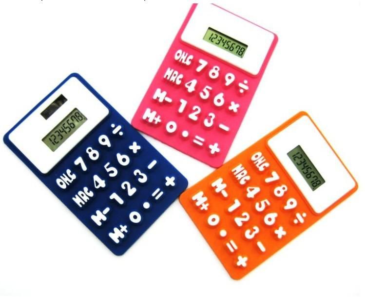 8 digit pocke calculator silicone calculator