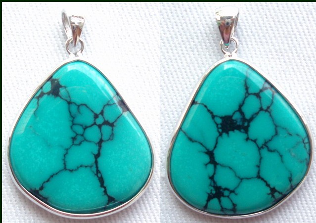 Turquoise Silver Pendants