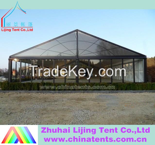 Steel sandwich panels warehouse tent with Block out PVC fabric roof cover