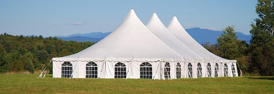 big trade fair tent