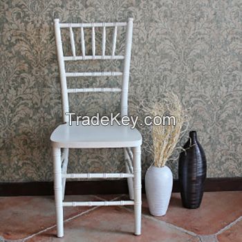 Wood Chiavari Chair, White color, 2years warranty/YXZJ-ZMB